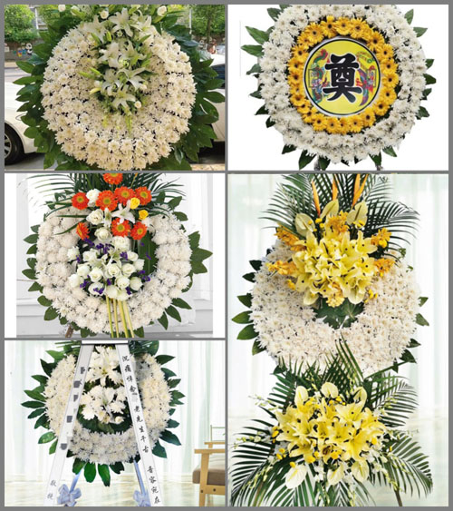 上海嘉定区徐行镇小庙村花圈速递